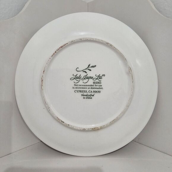 Vintage - Lady Jayne LTD - Ceramic Breakfast Tea Bag Resting Plate Violets - Picture 7 of 9